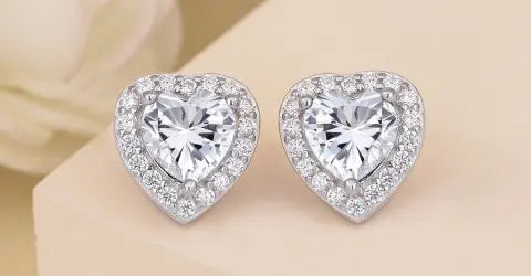 Gold Heart Earrings