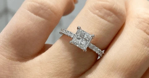 Princess Cut Diamond Engagement Rings