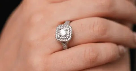 Halo Diamond Engagement Ring