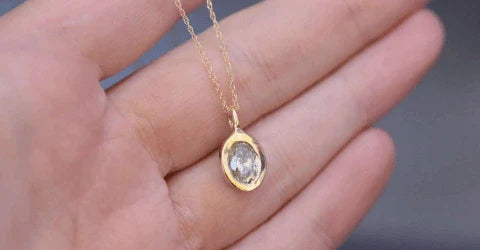 Oval Diamond Necklace