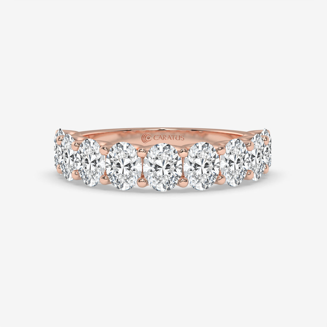 3.15 CT Oval Diamond Engagement Ring in Rose Gold – Prong Setting