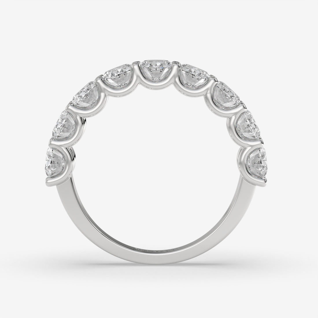 3.15 CT Oval Diamond Engagement Ring in White Gold – Prong Setting