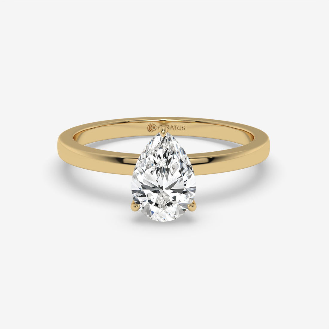 Pear-Shaped Diamond Rose Gold Pendant with Round Diamond Halo