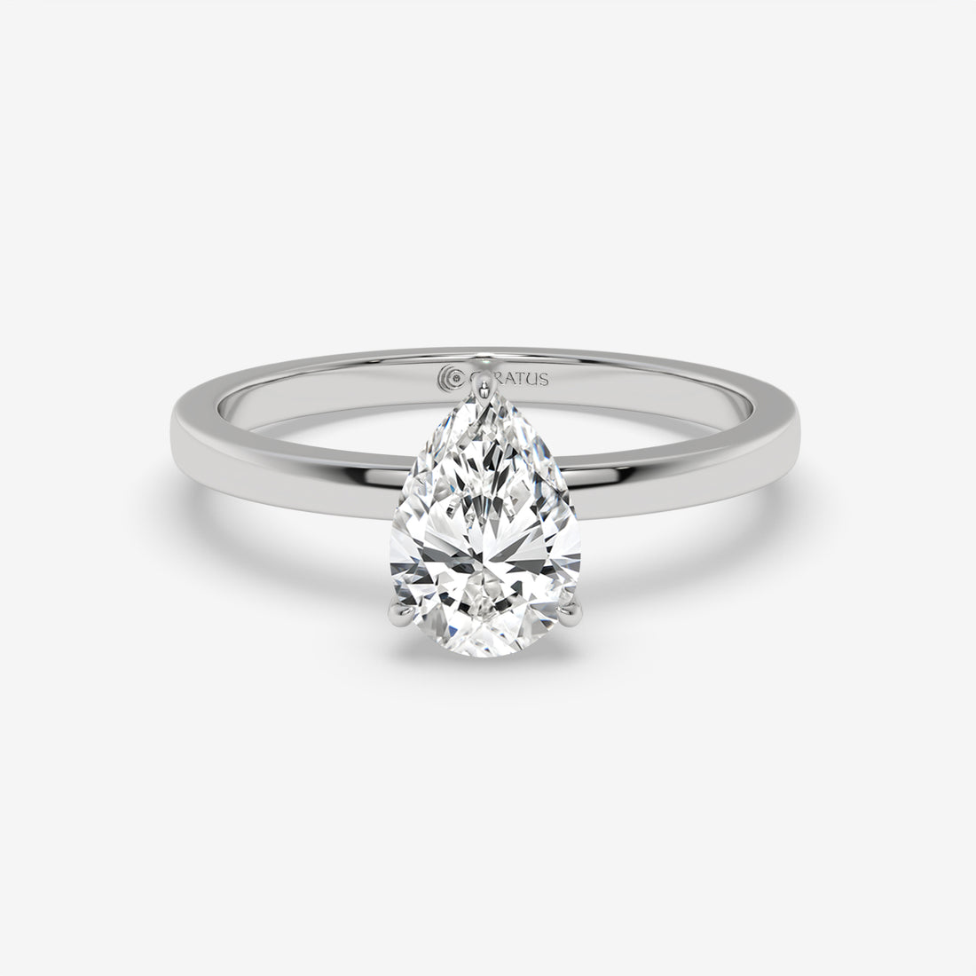 Pear-Shaped Diamond Rose Gold Pendant with Round Diamond Halo